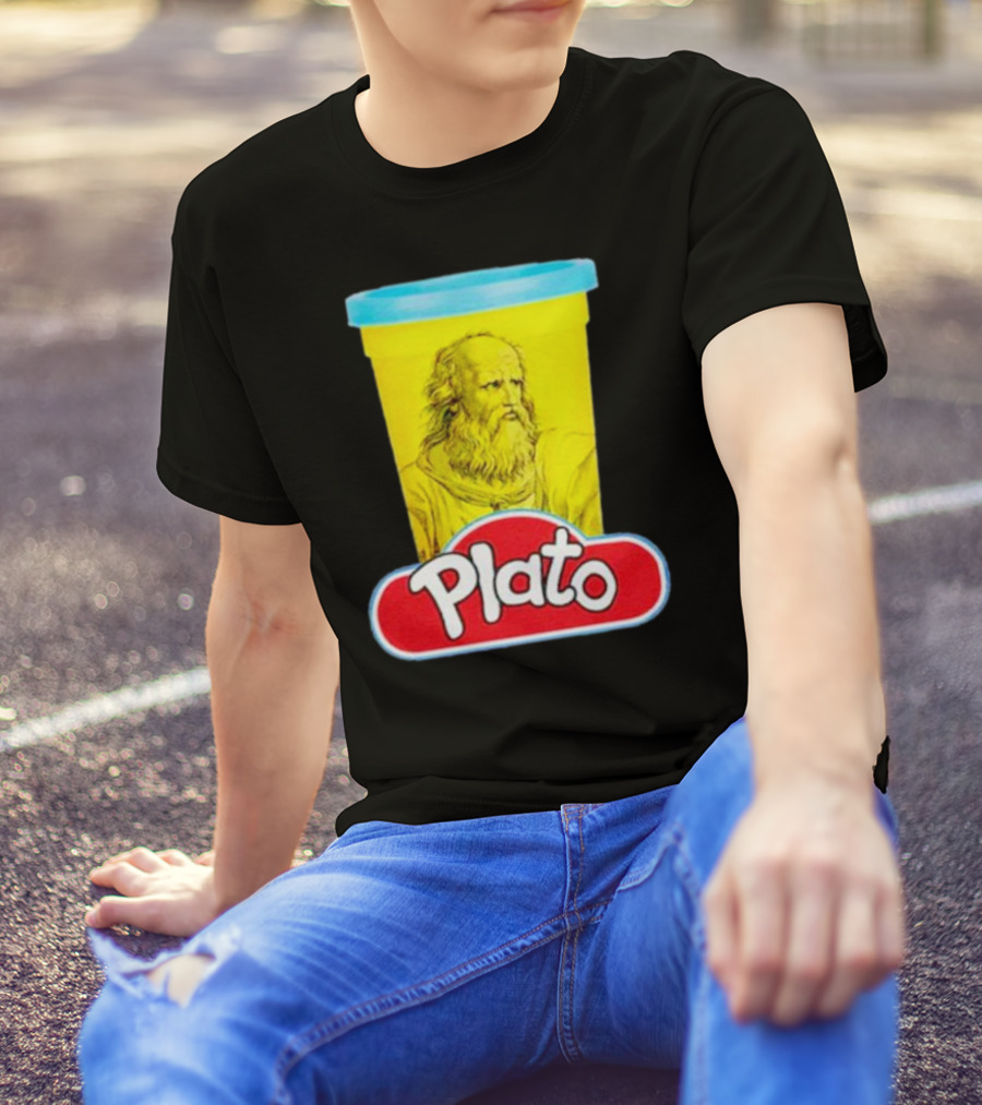 Plato Philosopher Meets Play Doh Parody Mashup T-Shirt
