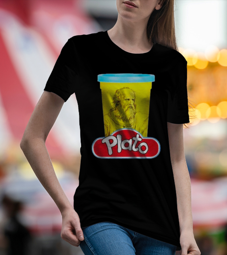 Plato Philosopher Meets Play Doh Parody Mashup T-Shirt
