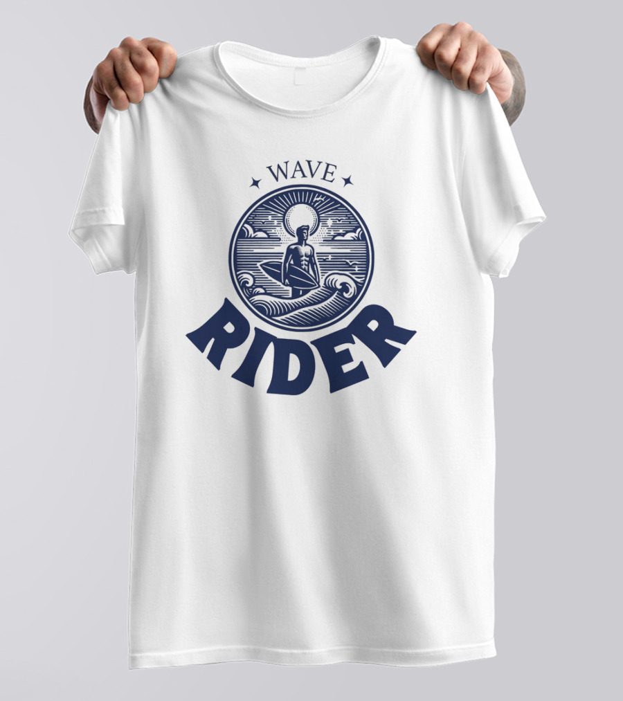 Wave Rider Surfing Vintage T-Shirt