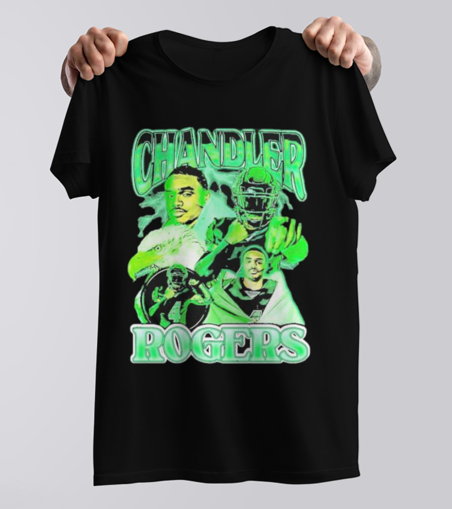 Chandler Rogers Vintage Lightweight Football Eagle Green T-Shirt
