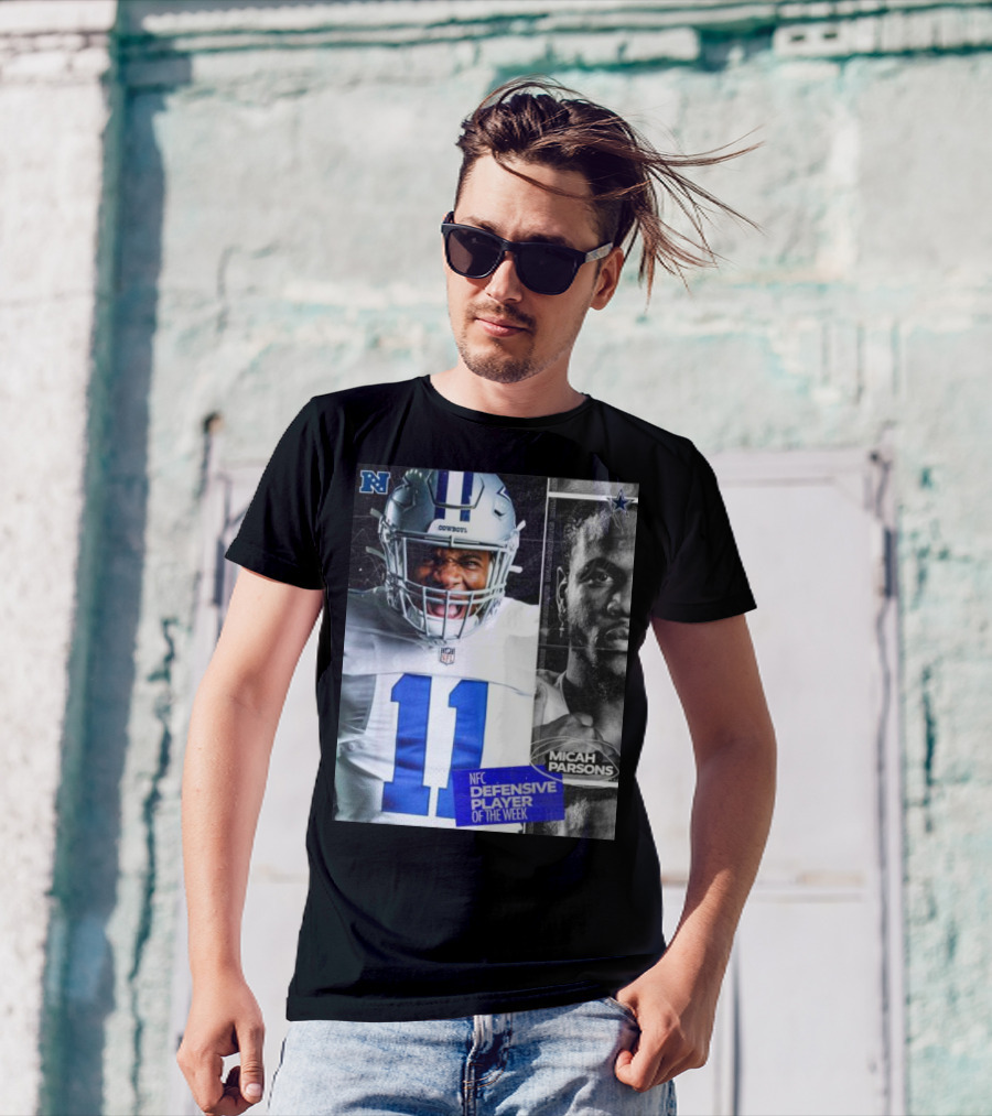 Dallas Cowboys 11 Micah Parsons NFC Defensive Player Of The Week T-Shirt