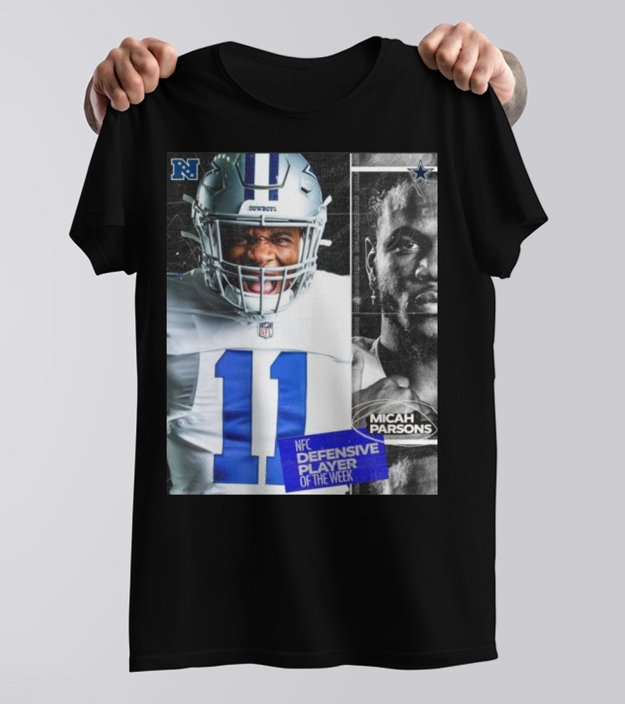 Dallas Cowboys 11 Micah Parsons NFC Defensive Player Of The Week T-Shirt