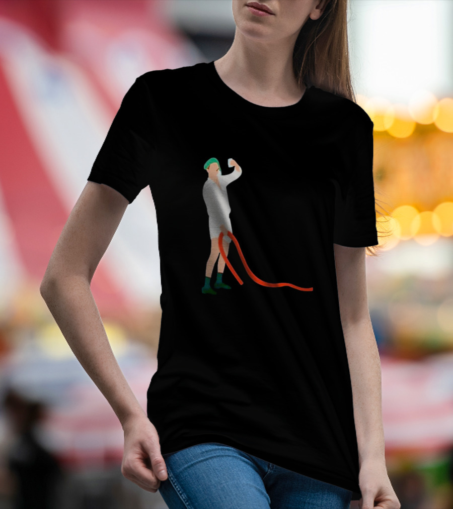 Septic Engineer Holding Beer With Hose T-Shirt