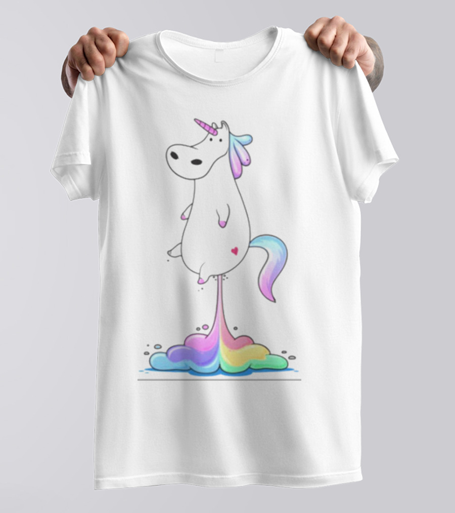 Unicorn Fart Rainbow Magic älk- For Pól Kids T-Shirt