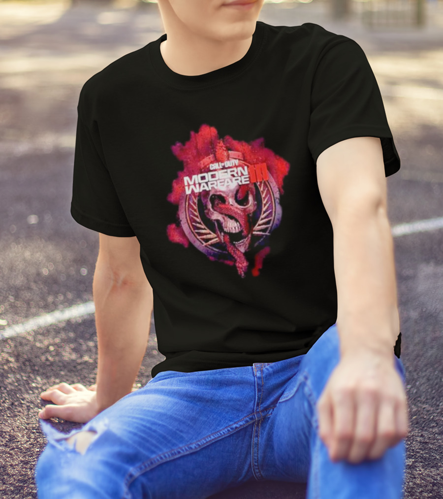 Call Of Duty Modern Warfare III Skull And Snake Emblem T-Shirt