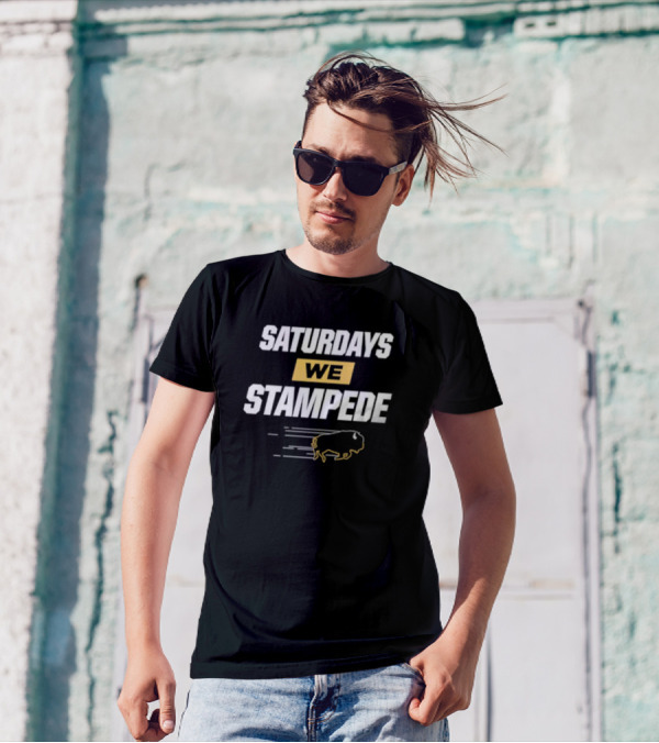 Colorado Buffaloes Saturdays We Stampede T-Shirt