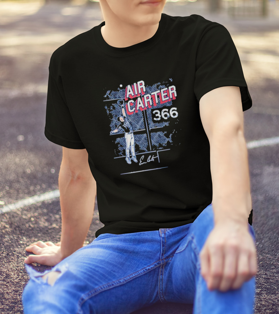 Evan Carter Air Carter 366 Texas Ranger T-Shirt