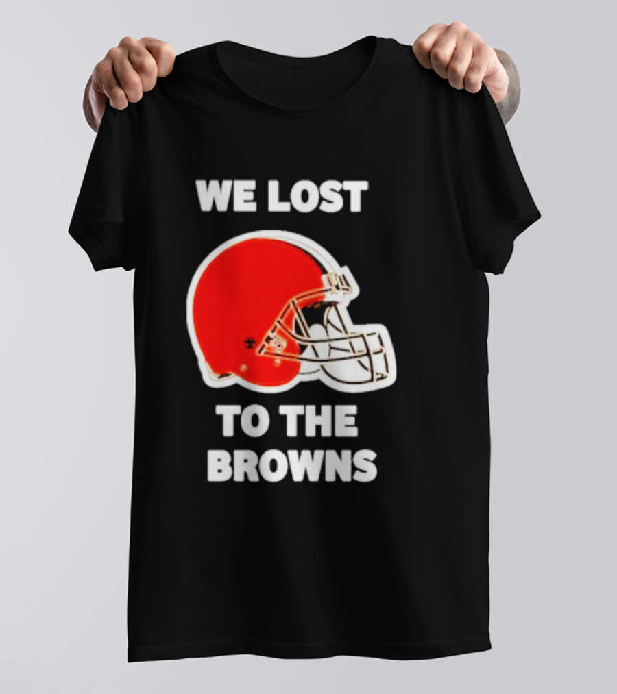 George Kittle We Lost To The Browns Football Helmet T-Shirt