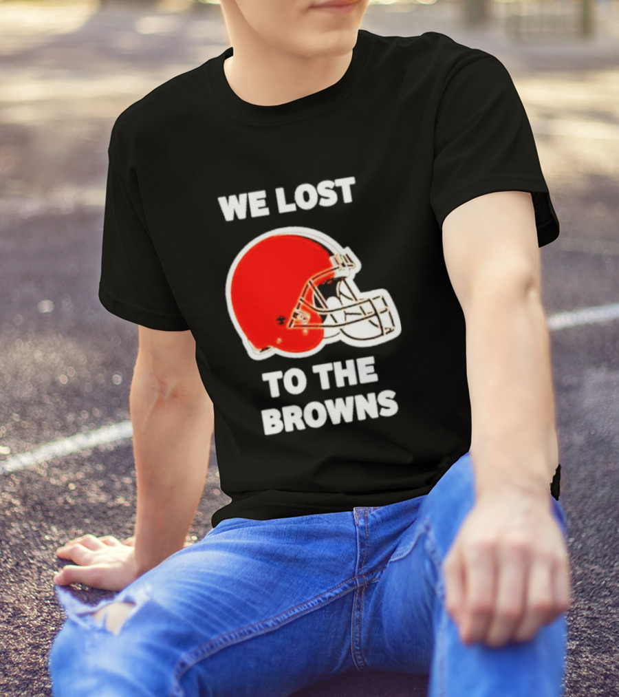 George Kittle We Lost To The Browns Football Helmet T-Shirt