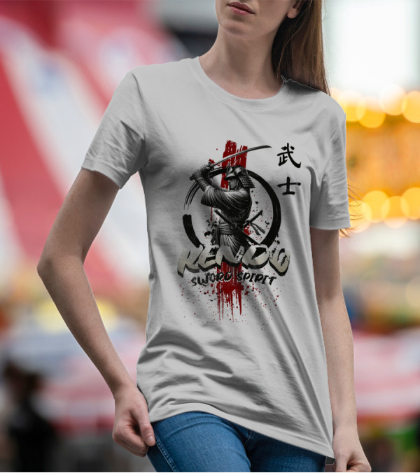 Kendo Sword Spirit Bushido Warrior T-Shirt