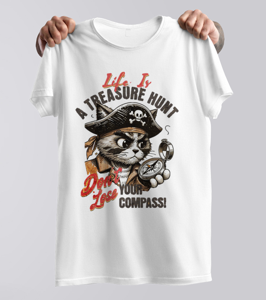 Life Is A Treasure Hunt Don't Lose Your Compass T-Shirt