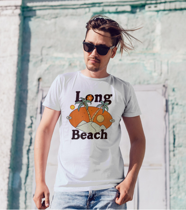 Long Beach 2024 Palm Tree Sunset T-Shirt