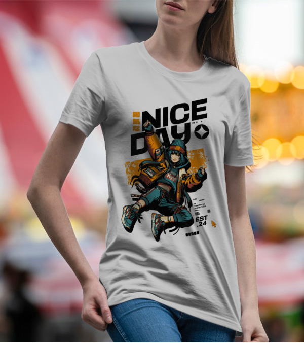 Nice Day Yepp Est 24 Vintage Urban T-Shirt