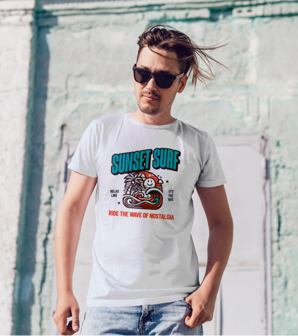 SUNSET SURF RIDE THE WAVE OF NOSTALGIA IT'S THE '60S RELAX LIKE T-Shirt