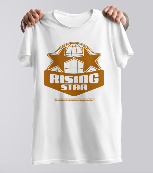 Supalonely Rising Star Two Stars Globe T-Shirt