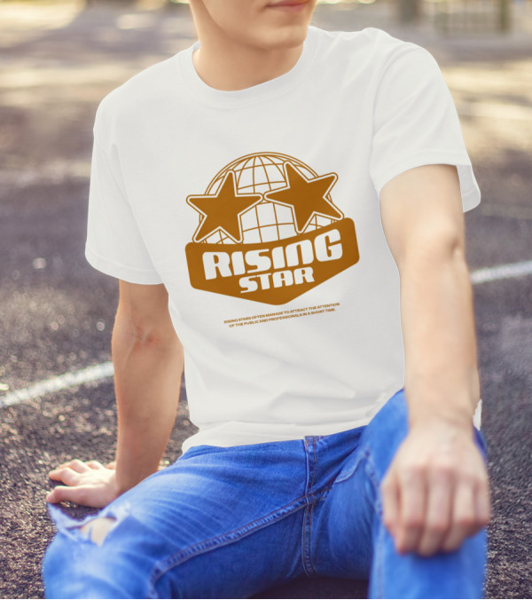 Supalonely Rising Star Two Stars Globe T-Shirt
