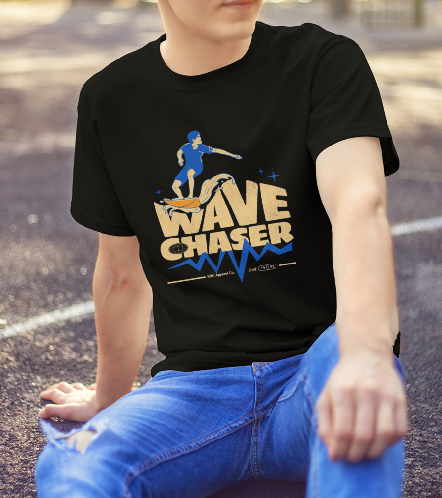 Wave Chaser Kittl Apparel Co. Estd. 1992 T-Shirt