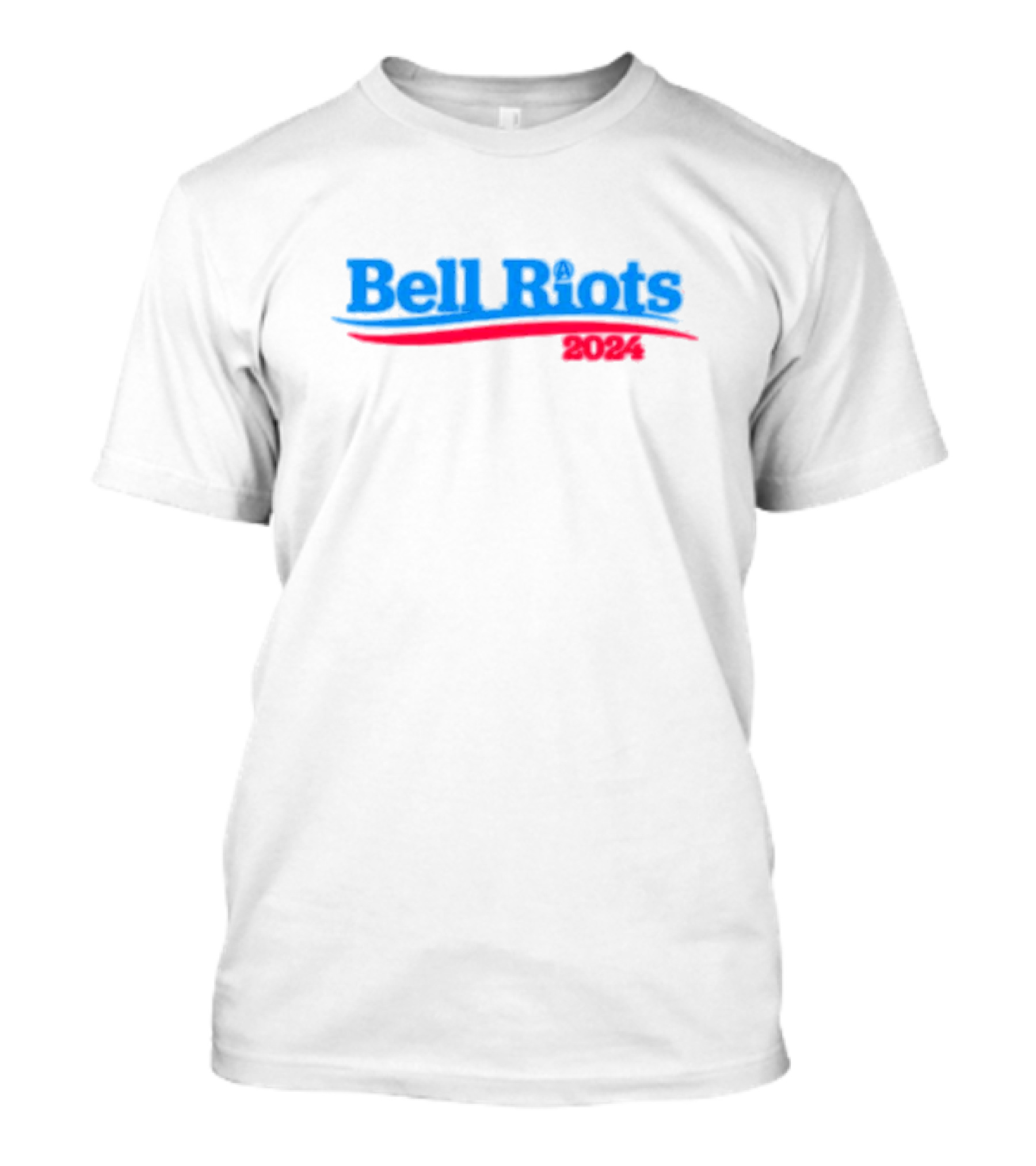 Bell Riots 2024 Political Style Propaganda Text T-Shirt