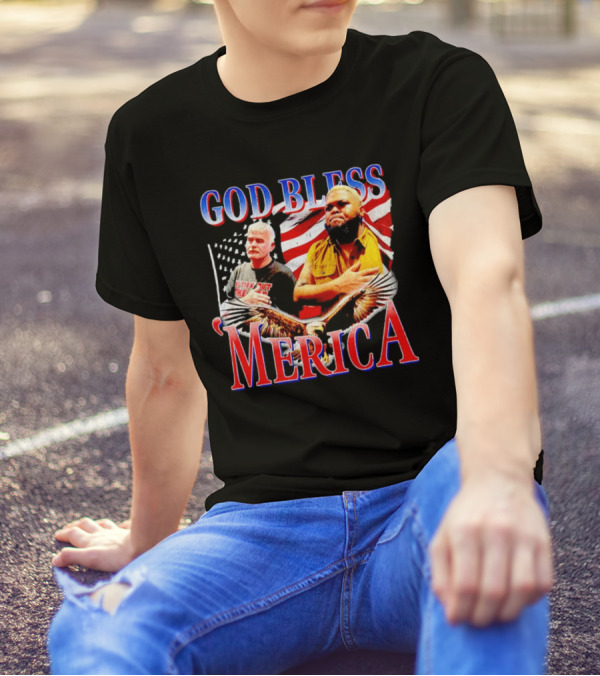 Druski God Bless ‘Merica American Flag And Eagle T-Shirt