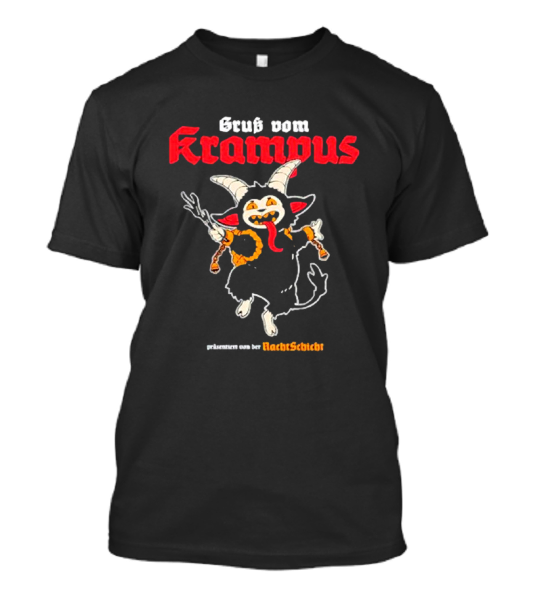 Gruß Vom Krampus Präsentiert Von Der Nachtschicht T-Shirt