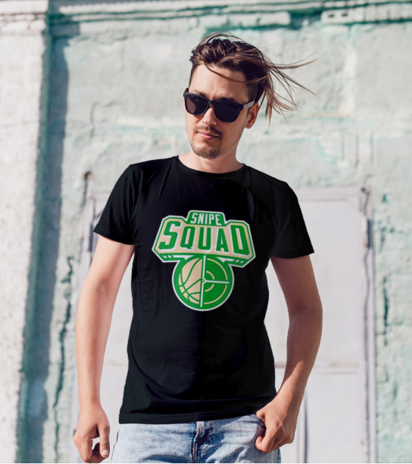 Milwaukee Bucks Snipe Squad Basketball Target Green T-Shirt