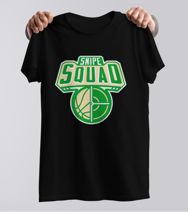 Milwaukee Bucks Snipe Squad Basketball Target Green T-Shirt