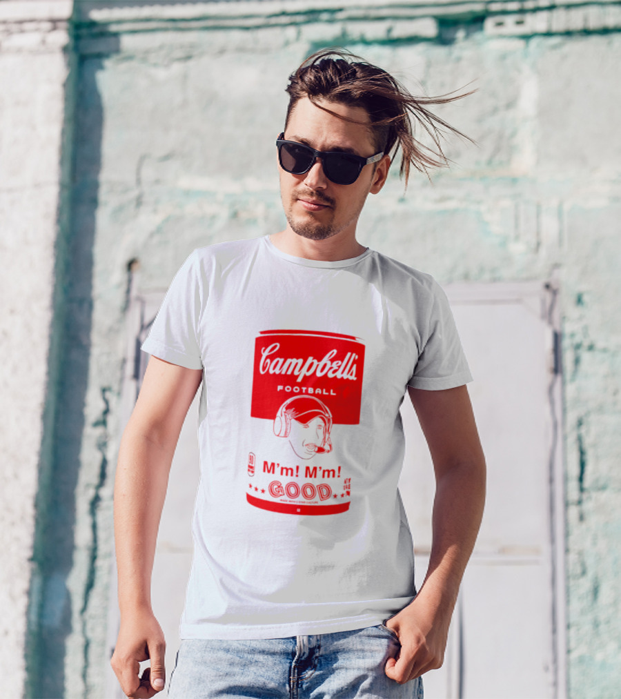 Campbell’s Football M’m M’m Good Soup Headset Coach T-Shirt