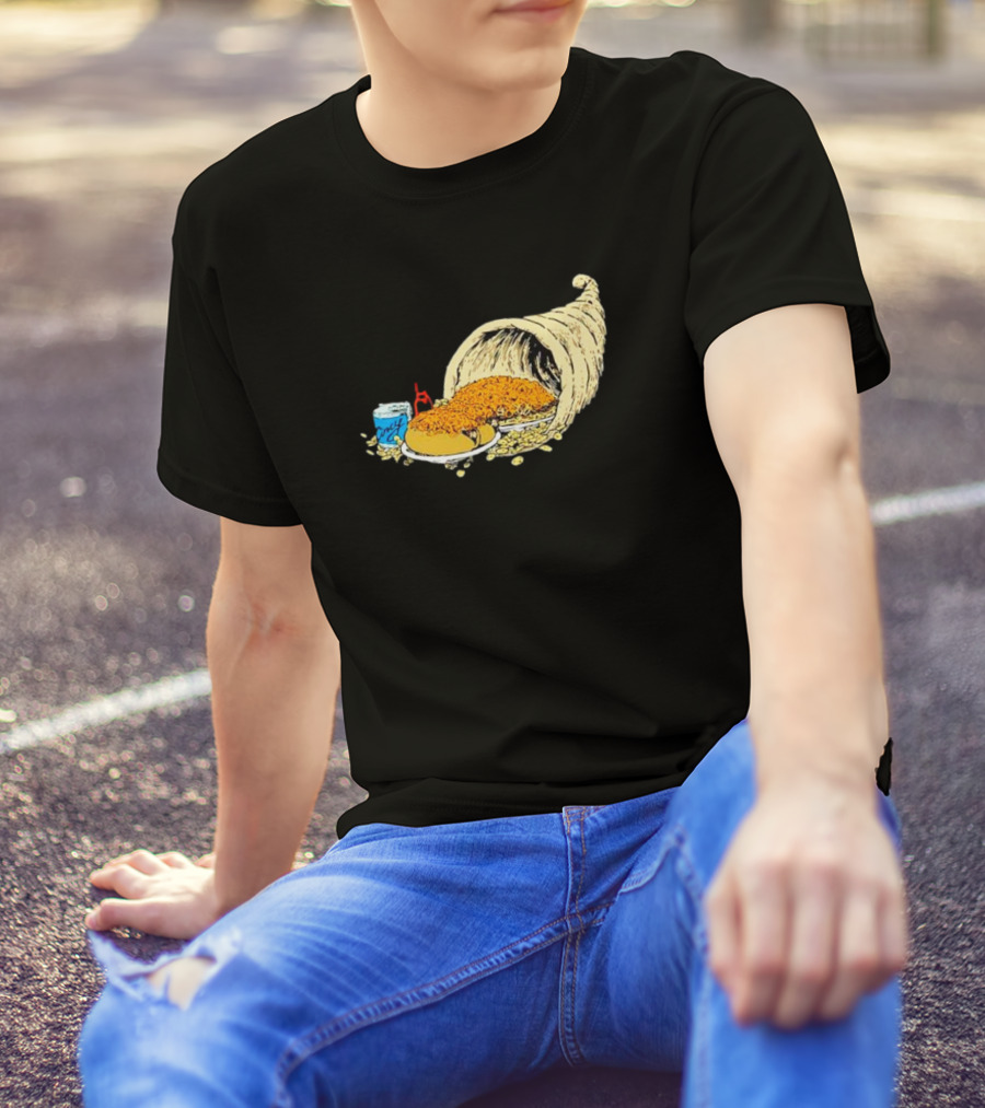 Cincy Copia Cincinnati Skyline Con Coney Cornucopia T-Shirt