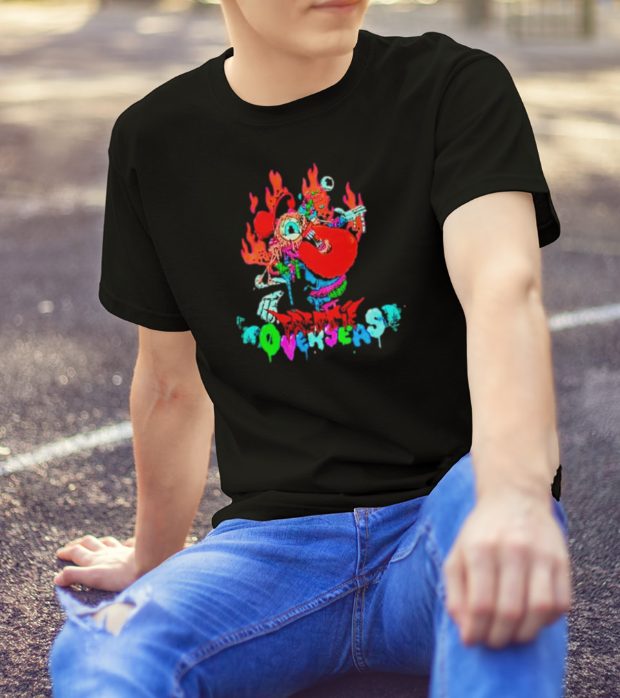 Freddie Overseas Flaming Guitar Adventure T-Shirt