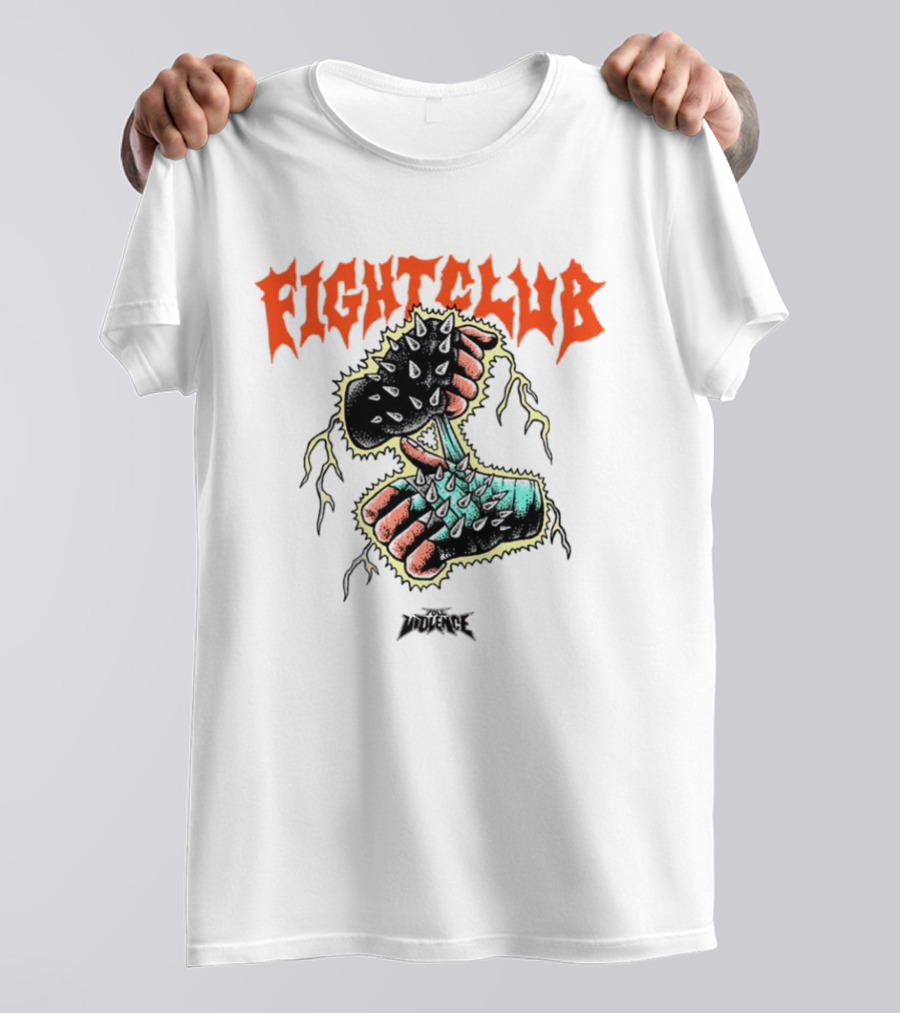 Fight Club Gloves Spiked Violence T-Shirt