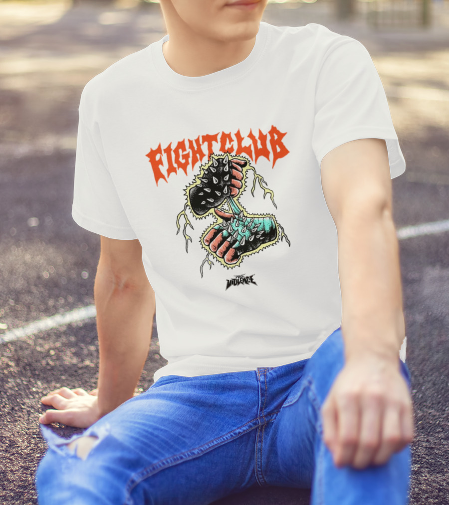 Fight Club Gloves Spiked Violence T-Shirt