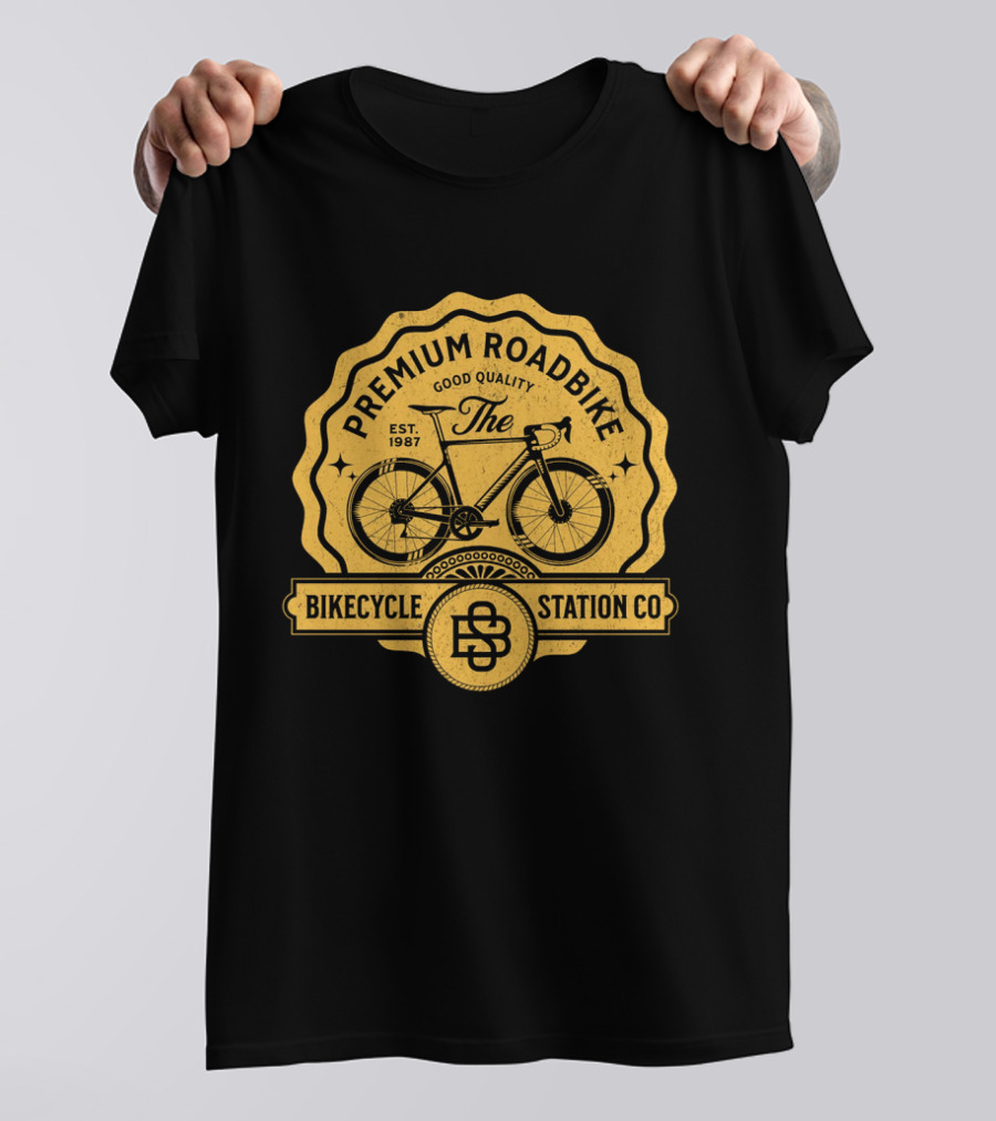 Premium Roadbike Good Quality Bikecycle Station Co. Est. 1987 T-Shirt