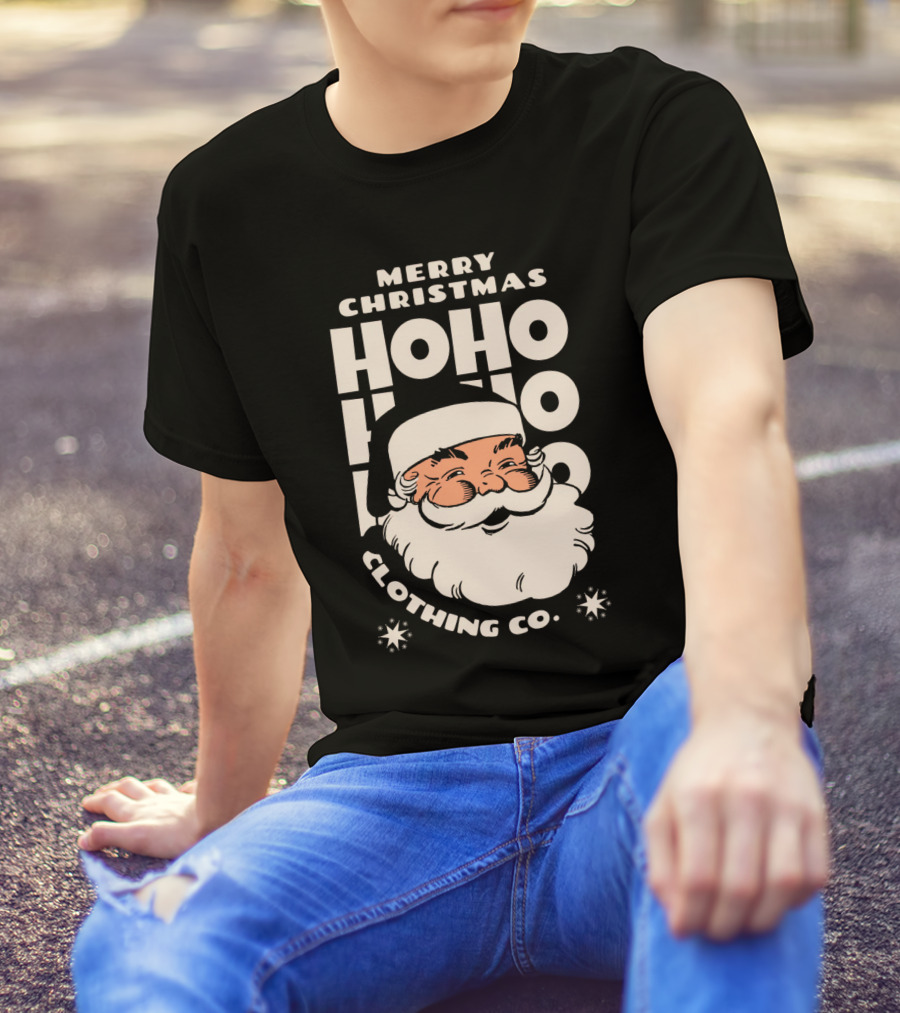 Merry Christmas Santa Claus Ho Ho Ho Clothing Co T-Shirt