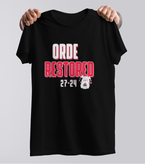 Order Restored 27-24 Alabama Crimson Tide T-Shirt