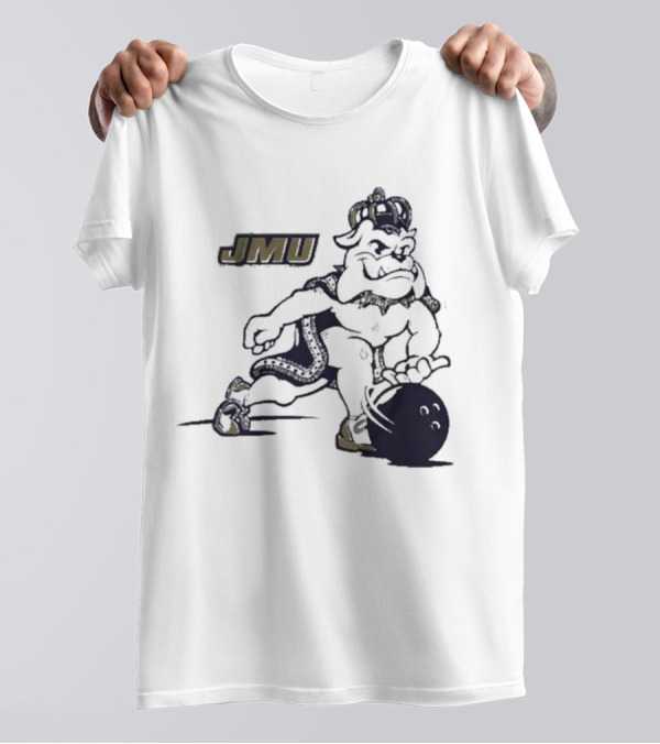 JMU Dukes Football Bowling Mascot T-Shirt