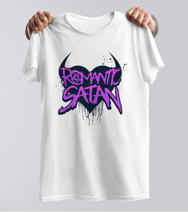 Romantic Satan Heart And Pentagram T-Shirt