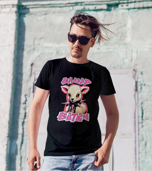 BAAAAD Bitch Sheep With Punk Rock T-Shirt