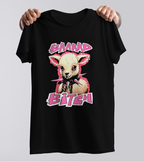 BAAAAD Bitch Sheep With Punk Rock T-Shirt