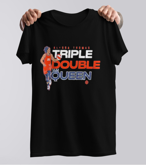 Alyssa Thomas Basketball Triple Double Queen T-Shirt
