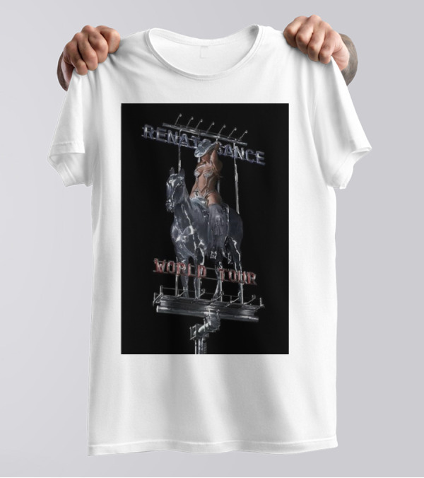 Renaissance World Tour Beyoncé Silver Horse Statue T-Shirt