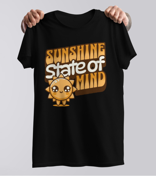 Sunshine State Of Mind Cute Sun Character T-Shirt