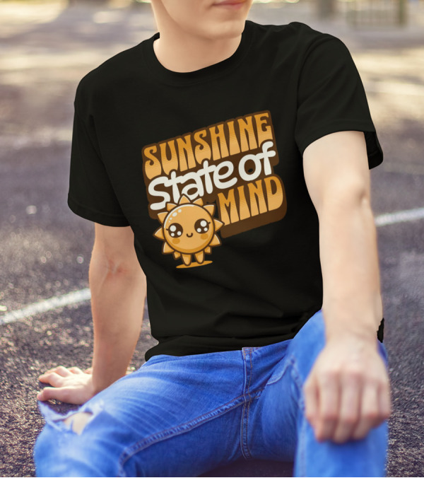 Sunshine State Of Mind Cute Sun Character T-Shirt