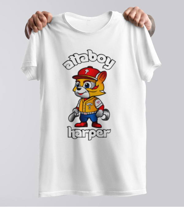 Atta Boy Bryce Harper Philly P Mascot Baseball Cartoon T-Shirt