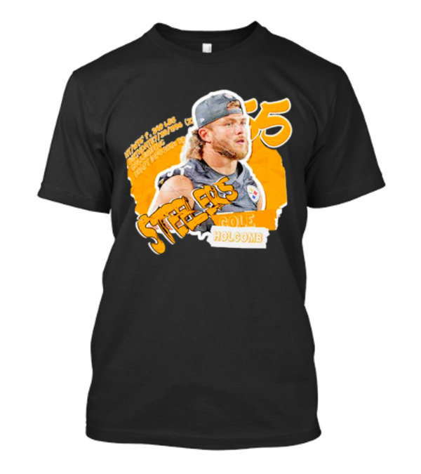 Steelers Cole Holcomb 55 Football Player Profile T-Shirt
