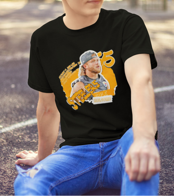 Steelers Cole Holcomb 55 Football Player Profile T-Shirt