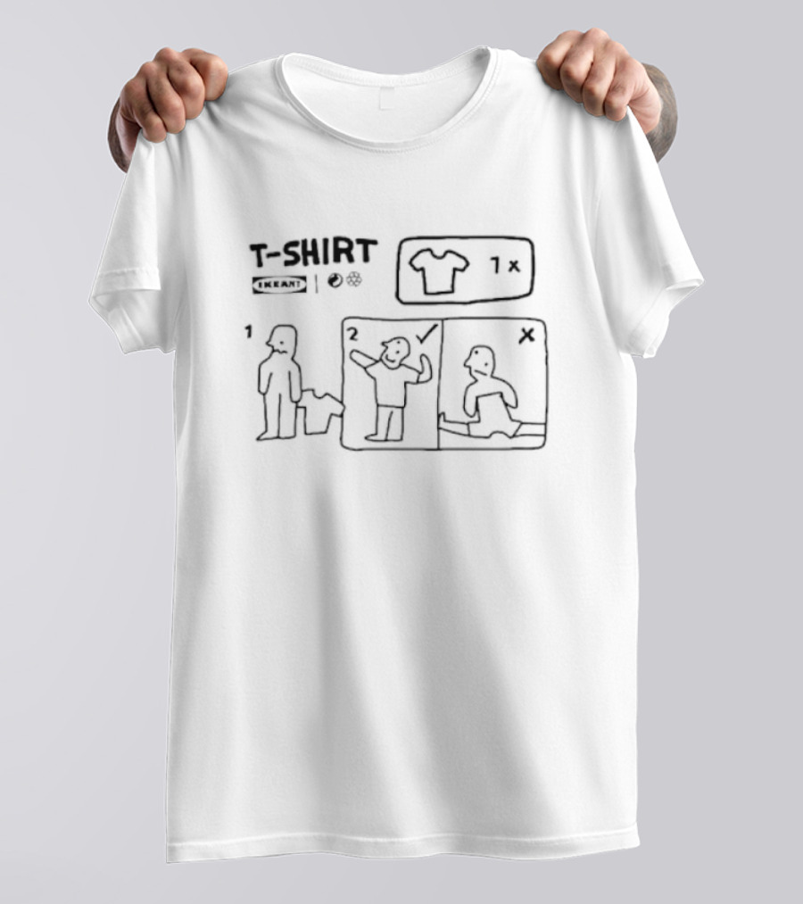 Flat Pack Ikean’t Shirt Assembly Diagram T-Shirt