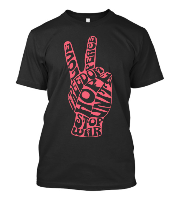 60s Challenge Love Peace Freedom Hope Unity Stop War T-Shirt