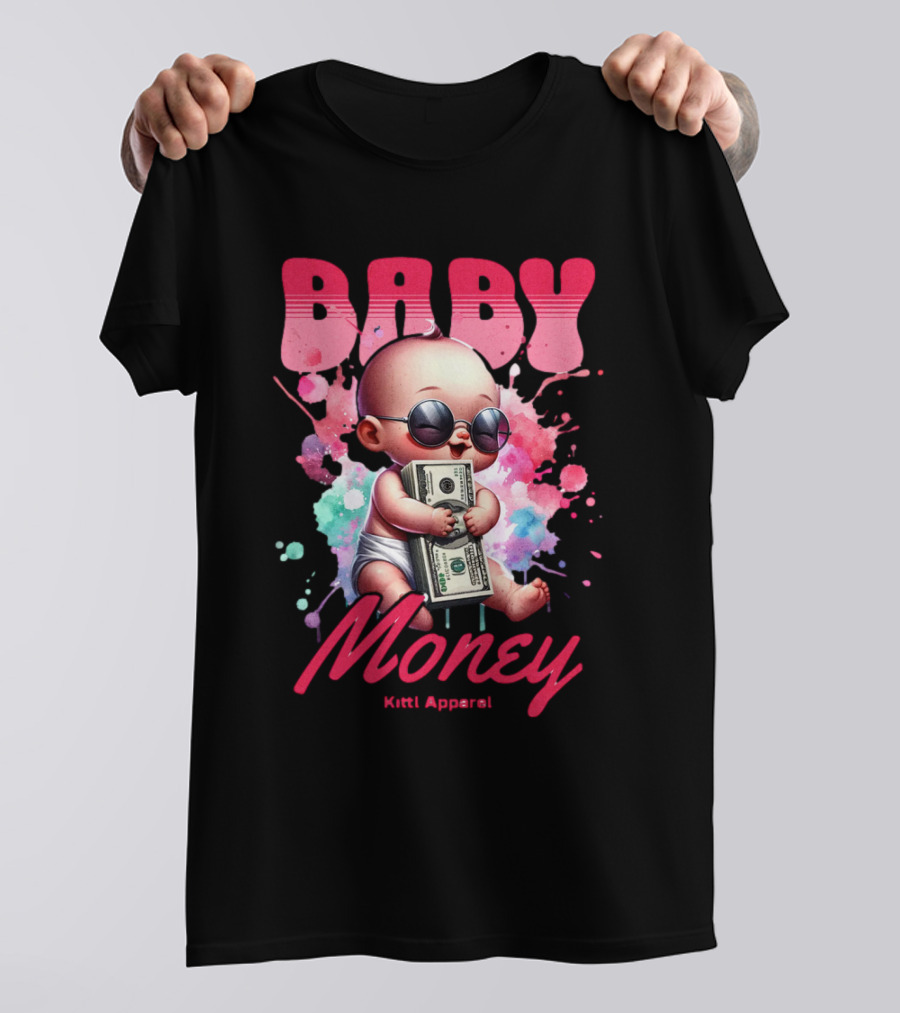 Baby Money Kitti Apparel Sunglasses Color Splash T-Shirt