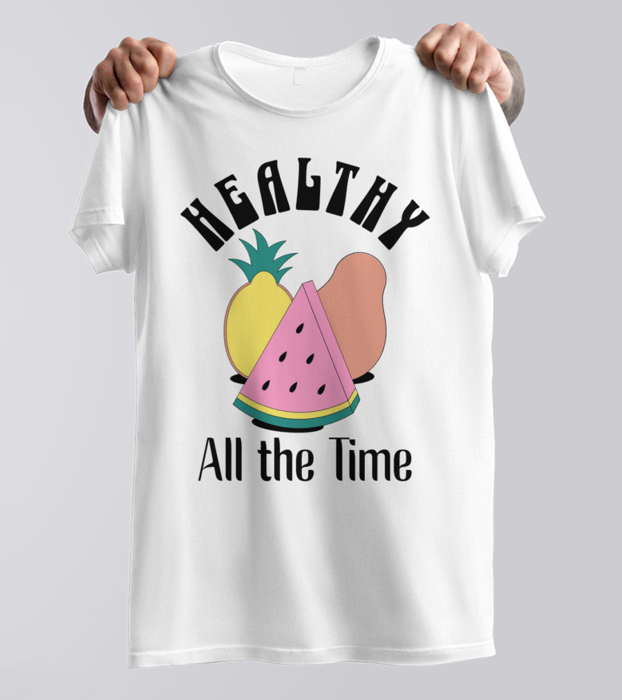 Healthy All The Time Watermelon Lemon Pear T-Shirt