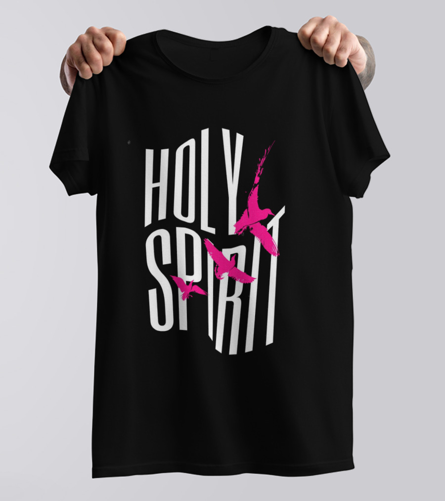 Holy Spirit Pink Birds Streetwear T-Shirt